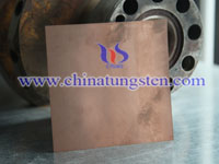 tungsten copper sheet foto