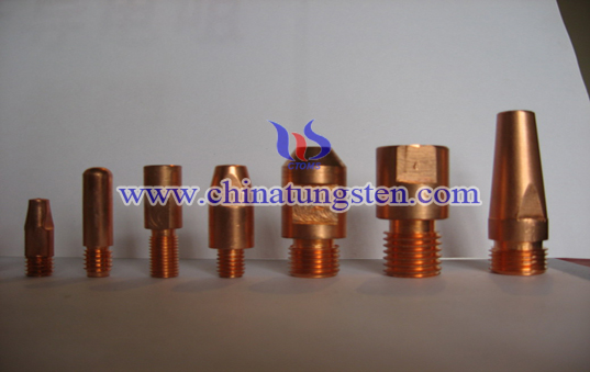 tungsten copper SAW contact tips