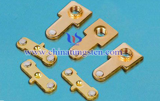 tungsten copper button contact