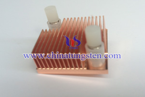 tungsten copper heat sink picture