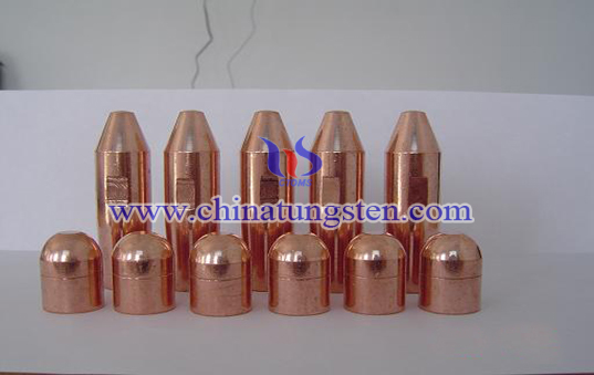 tungsten copper spot welding electrode